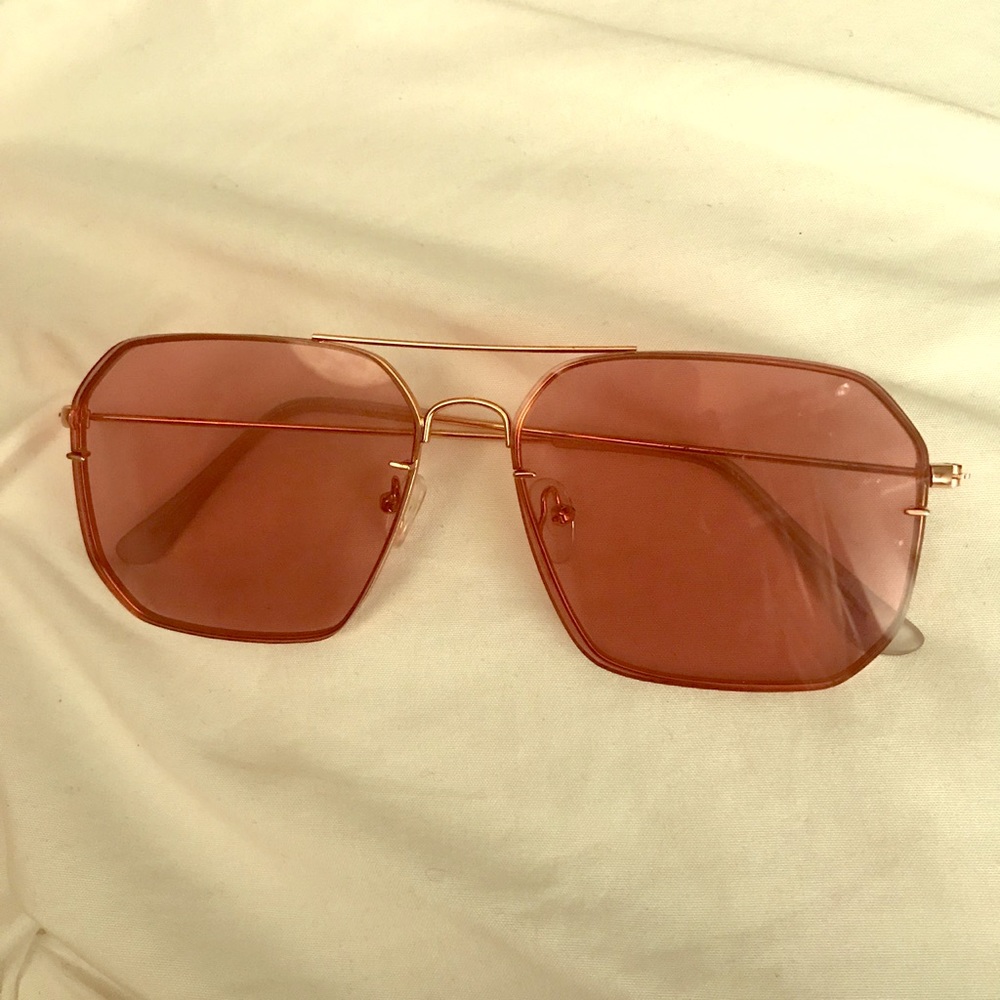Retro pink sunglasses